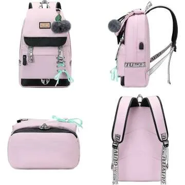 GUIVITU Waterproof School Backpack for Kids