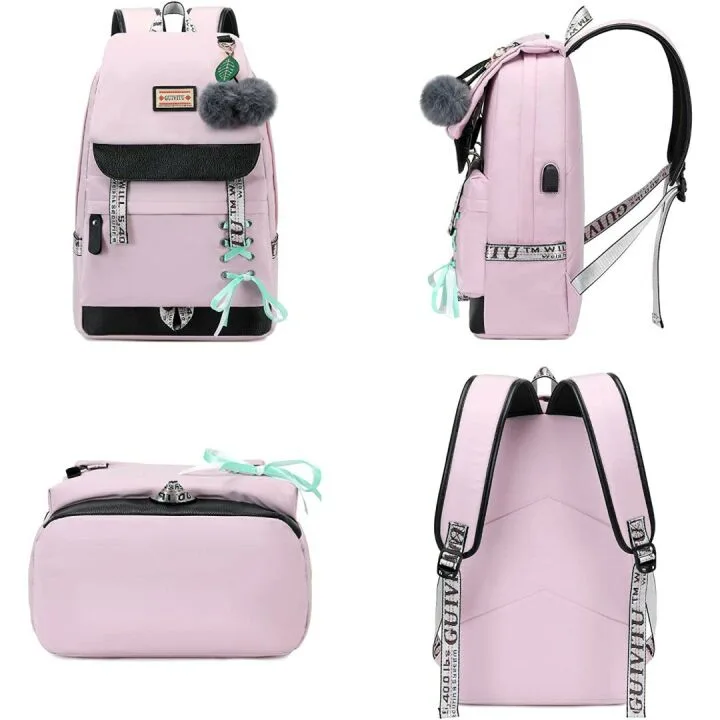 GUIVITU Waterproof School Backpack for Kids