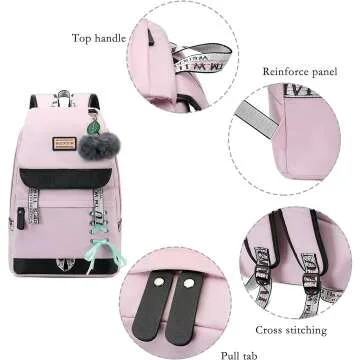 GUIVITU Waterproof School Backpack for Kids