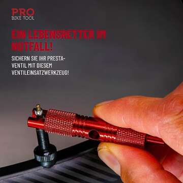 PRO BIKE TOOL Valve Core Tool - Presta and Schrader Valve Core Removal - Suitable for Presta and Schrader Valves found on Mountain Bike, Road Bike and Motorcycle set-ups