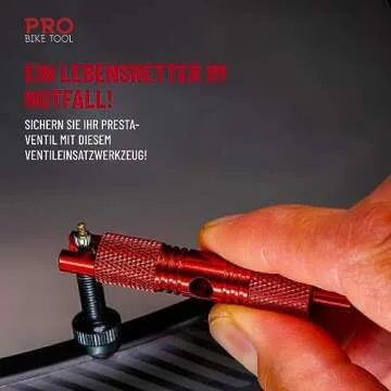 PRO BIKE TOOL Valve Core Tool - Presta and Schrader Valve Core Removal - Suitable for Presta and Schrader Valves found on Mountain Bike, Road Bike and Motorcycle set-ups
