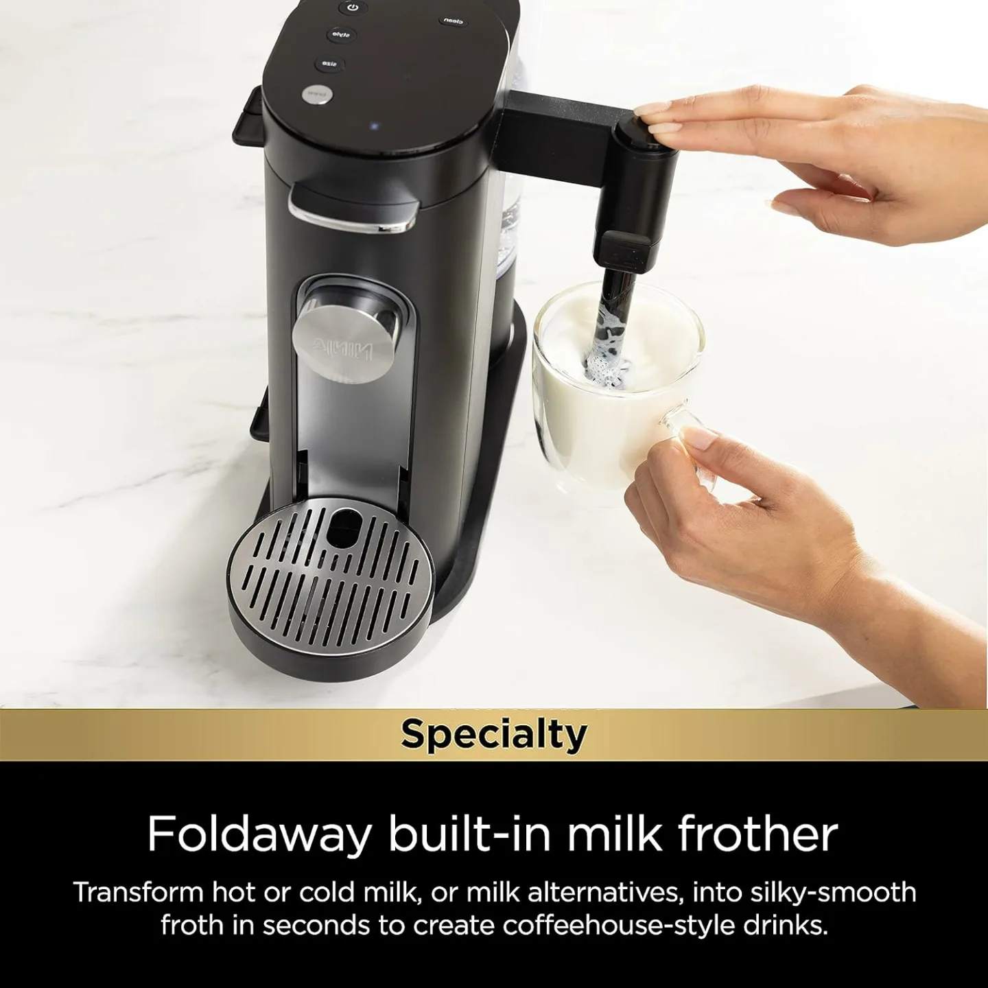 Ninja PB051 Single-Serve Coffee Maker with Frother