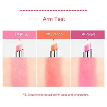 Petansy 3 Colors Jelly Lipstick Set for Moisturizing Color Change