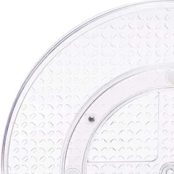 Amazon Basics 2 Tier Lazy Susan - Clear Organizer 2-Pack