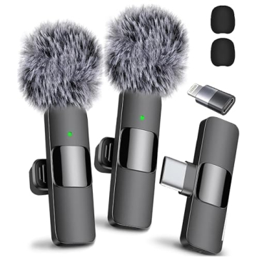 Wireless Lavalier Microphone for iPhone and Android