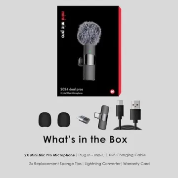 Wireless Lavalier Microphone for iPhone and Android