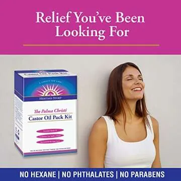 HERITAGE STORE Castor Oil Pack for Natural Detox and Wellness