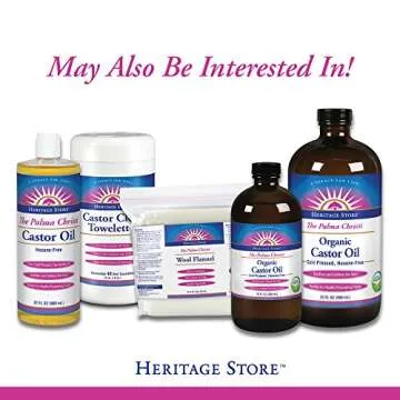 HERITAGE STORE Castor Oil Pack for Natural Detox and Wellness