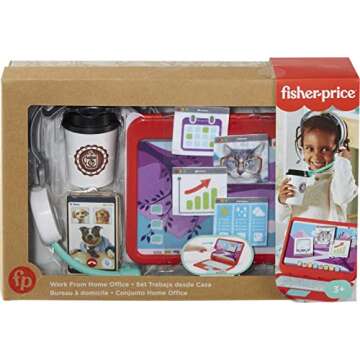 Fisher-Price My Home Office 8-Piece Play Set for Kids