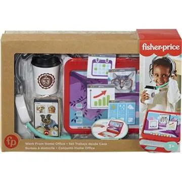 Fisher-Price My Home Office 8-Piece Play Set for Kids
