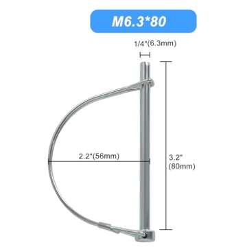 Yolmooat 2Pack Premium Trailer Hitch Pin for Garden and Farm Use