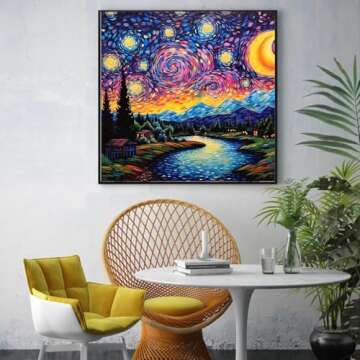 Starry Night Diamond Painting Kit for Adults - 5D Gem Art