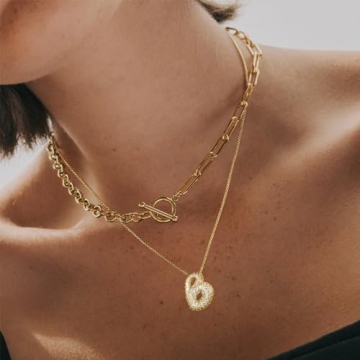 KissYan Bubble Letter Necklace - Customizable Dainty Jewelry