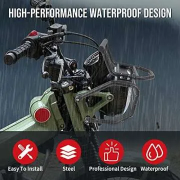 Motoparty Headlight Guard Front Rack for Honda CT125 Trail 125 Hunter Cub 2020-2022 Front Luggage Rack Bracket