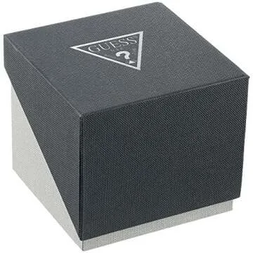 GUESS Men's Analog Quartz Watch - Black & Gold-Tone Style