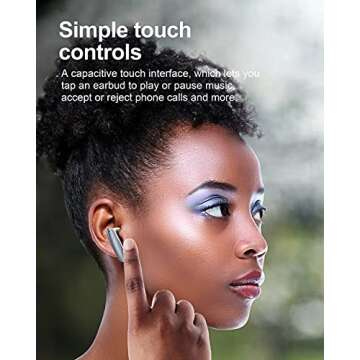 GUANDA True Wireless Stereo Bluetooth Earbuds with Charging Case