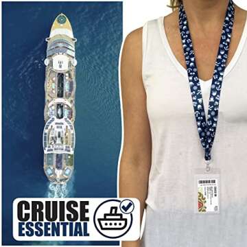 Cruise On Lanyard Essentials (2-Pack) for Easy Access to Your Cruise Cards