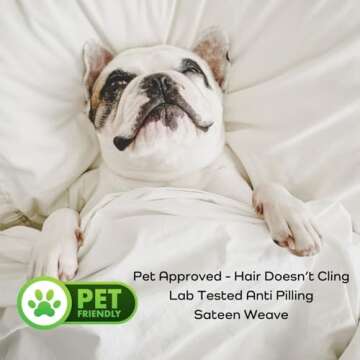 Bamtek 100% Viscose from Bamboo Sheets Queen Size, Super Soft Bedding Set, 4PC Cooling Sheets for Hot Sleepers, Vegan Silk Moisture Wicking, Organically Grown Bedsheet, White (60x80x18 Inch)