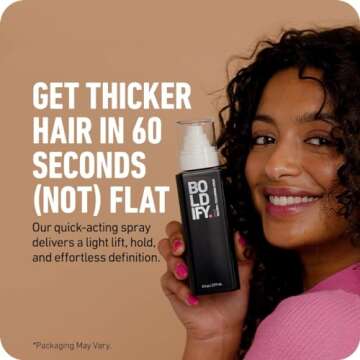 Boldify Hair Thickening Spray - Volume Booster - Stylist-Recommended Texture Spray for Hair Women & ...