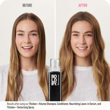 Boldify Hair Thickening Spray - Volume Booster - Stylist-Recommended Texture Spray for Hair Women & Men - 8oz