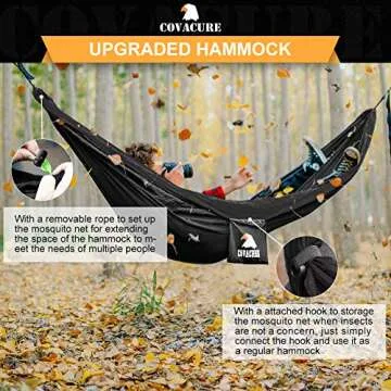 Covacure Camping Hammock Lightweight Portable Comfort