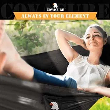 Covacure Camping Hammock Lightweight Portable Comfort