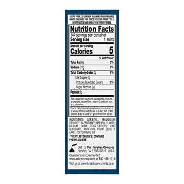 BREATH SAVERS Peppermint Sugar Free Mints Rolls, 0.75 oz