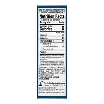 BREATH SAVERS Peppermint Sugar Free Mints Rolls, 0.75 oz