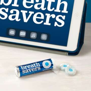 BREATH SAVERS Peppermint Sugar Free Mints Rolls, 0.75 oz