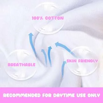 BIG ELEPHANT Baby Side Button Training Pants, Reusable Snaps on 100% Cotton Training Underwear for Toddler, 3 Years