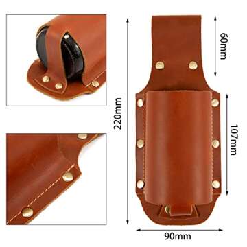 Leather Beer Holster Belt Hands-Free Drink Holder Outdoor