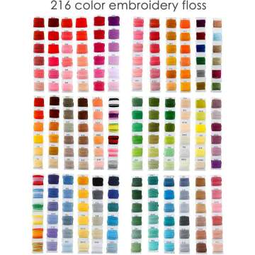 Caydo 313 PCS Embroidery Kit for Adults & Beginners