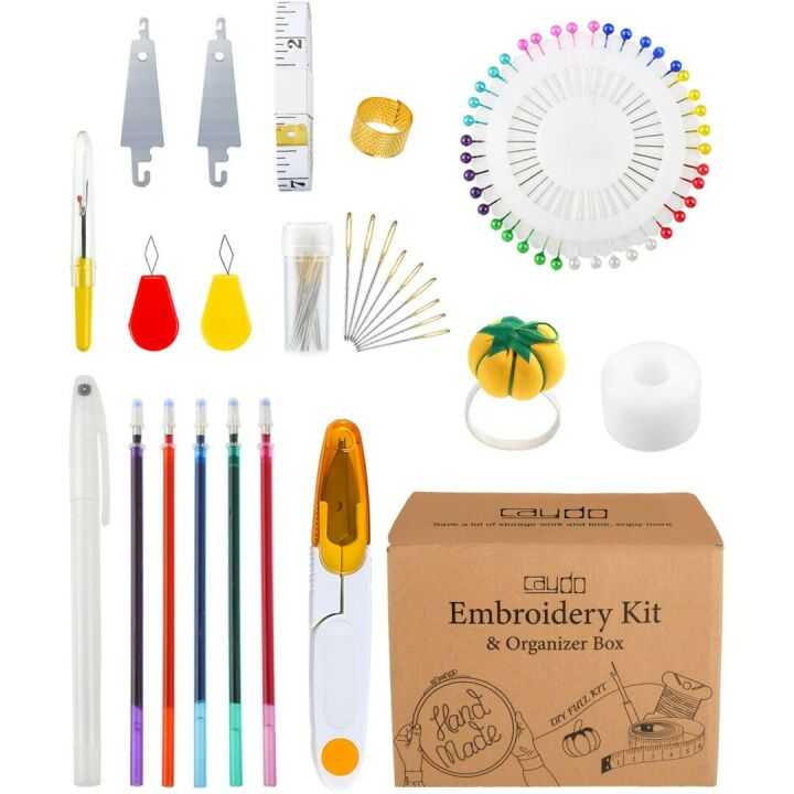 Caydo 313 PCS Embroidery Kit for Adults & Beginners