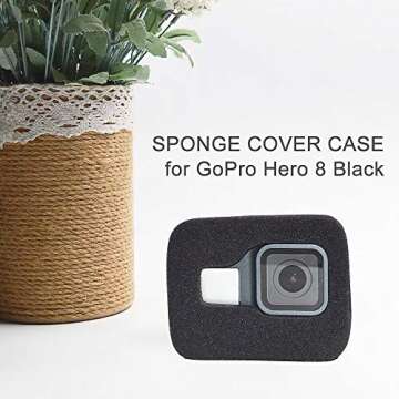 Noise reducing Foam Sponge Windproof case for GoPro Hero 8 Black Camera,Reducing Wind Noise for Optimal Recording for Gopro Hero 8 Case Cover