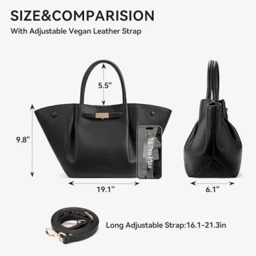 BOSTANTEN Large Tote Bag Women Elegant Practical Design