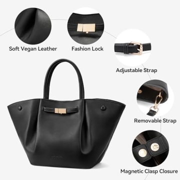 BOSTANTEN Large Tote Bag Women Elegant Practical Design