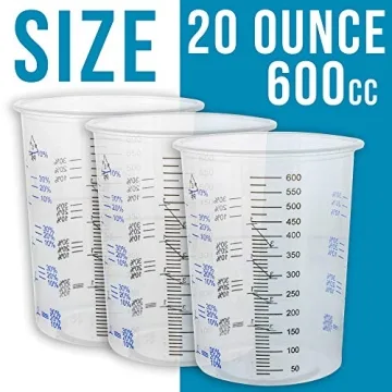 TCP Global 20 Ounce Clear Mixing Cups - Perfect for All Uses