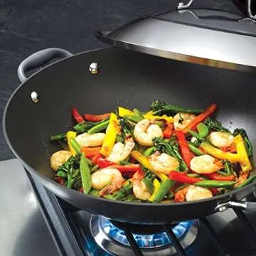 14-Inch Anolon Advanced Nonstick Cooking Wok Pan