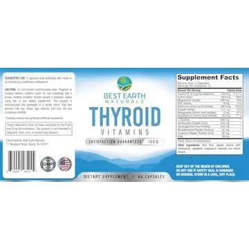Thyroid Support Supplement for Men and Women - 60 Capsules