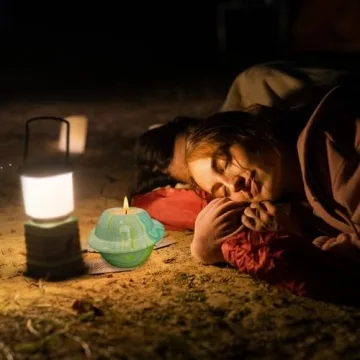 Premium Citronella Candle in Green Ceramic for Outdoors