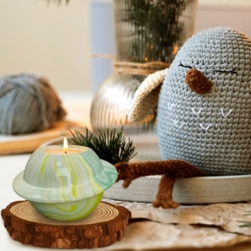 Premium Citronella Candle in Green Ceramic for Outdoors