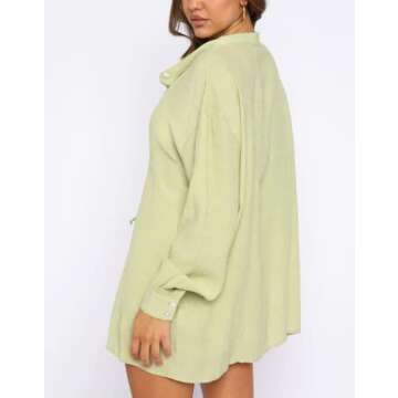 Honganda Summer Women's Casual Tracksuit Set - Stylish Button-Down Shirt & High Waisted Shorts