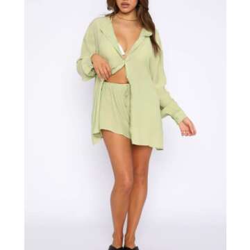 Honganda Women's Casual Tracksuit - Stylish Summer Set