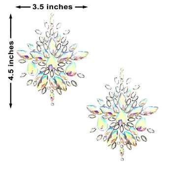 Neva Nude Frozen Crystal Nipztix Pasties for All Occasions