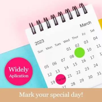 Colorful 1 Inch Dot Stickers for Easy Organization