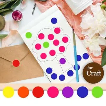 Colorful 1 Inch Dot Stickers for Easy Organization