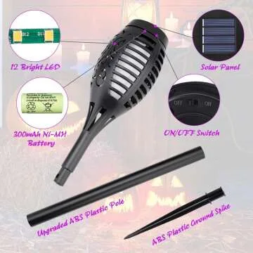 Halloween Solar Lights for Yard Pathway Decoration