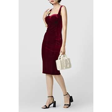 BABEYOND Women Pearl Clutch Purse - Bucket Beaded Bridal Evening Bag Formal Reticulated Bag with Inner Bag for Party Wedding