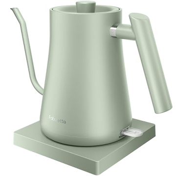Fabuletta Gooseneck Electric Kettle - 1500W Ultra Fast Boiling 100% Stainless Steel for Perfect Pour...