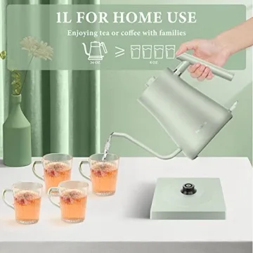 Fabuletta Gooseneck Electric Kettle 1500W Fast Boil